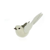 Oiseau coton beige 10 cm
