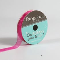 Bobinette Frou-Frou - 8 m x 9 mm - Organza - Fushia