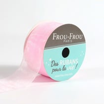Bobinette Frou-Frou - 8 m x 25 mm - Organza - Petale de rose