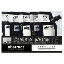 Coffret Abstract Black & White peinture acrylique Sennelier