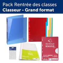 Pack Rentrée des classes - Classeur grand format