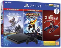 Pack PS4 500Go noire + 3 jeux