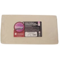 Argile naturelle de modelage blanche Solargil - pain de 10 kg