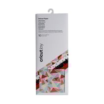 Lot de 10 feuilles de papier de luxe adhésif Cricut Joy™ - Kaléidoscope - 11,4 x 30,4 cm