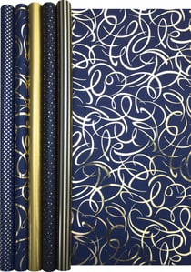 Clairefontaine Premium Blue Night - Emballage cadeau - 70 cm x 2 m - 80 g/m² - papier - 30 rouleau(x)