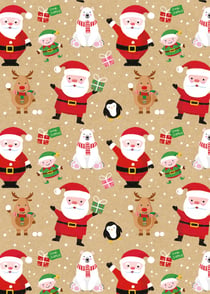 Papier cadeaux Les lutins - 4 x 0,7 m