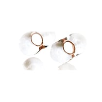 Perles rocailles papillon - cuivre brillant 2x4 mm