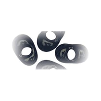 Perles rocailles papillon - noir 2x4 mm