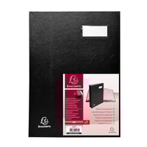 Parapheur A4 - 18 compartiments - Carton - Exacompta - Noir