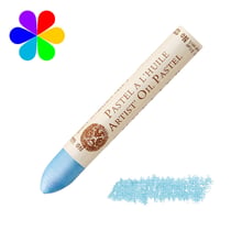 Pastel huile - Sennelier - irisé bleu transparent N°123