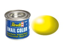 Pot de 14 ml de peinture pour maquette Email Color Revell - Jaune Fluo Satiné 32312