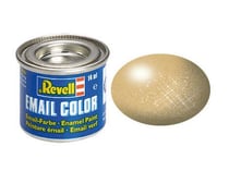 Pot de 14 ml de peinture pour maquette Email Color Revell - Or Metal 32194