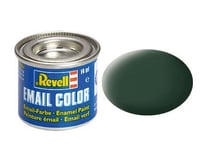 Pot de 14 ml de peinture pour maquette Email Color Revell - Vert Foncé, mat RAF 32168