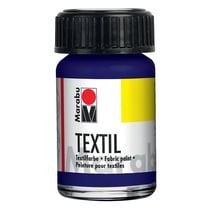 Peinture textile - 15ml - bleu foncé