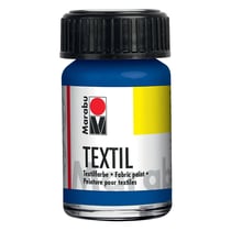 Peinture textile - 15ml - bleu moyen