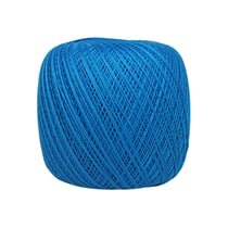 Pelote de fil à crocheter 100% coton - Distrifil - Déco 8 - Bleu