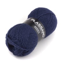 Pelote de fil à tricoter - Plassard - Addict - Bleu marine 27