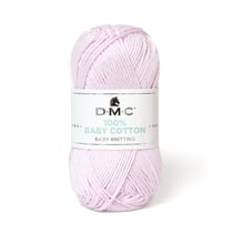 Pelote de fil à tricoter 100% coton - DMC - Baby cotton - Lilas 766