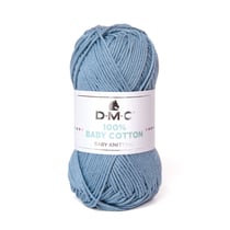 Pelote de fil à tricoter 100% coton - DMC - Baby cotton - Vert eau 767