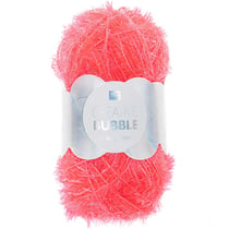 Pelote de fil à crocheter 100% polyester - Rico Design - Creative Bubble - Fuchsia fluo 026