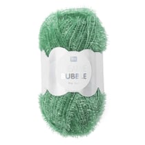 Pelote de fil à crocheter 100% polyester - Rico Design - Creative Bubble - Vert