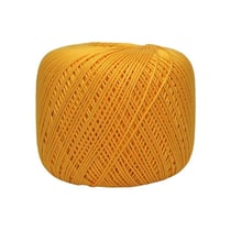 Pelote de fil à crocheter 100% coton - Distrifil - Cablé n°5 - Jaune soleil 06