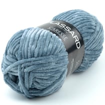 Caresse - Bleu gris 514 - Plassard - Pelote de fil à tricoter