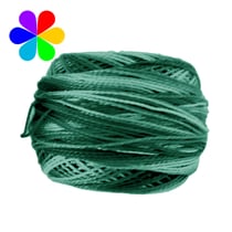 Pelote coton perlé n° 125 vert printemps - DMC - Fil broderie
