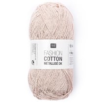 Pelote Fashion Cotton Métallisé DK Rico Design - Or rose