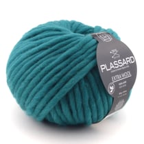 Pelote de fil à tricoter 100% laine - Plassard - Extra Wool - Émeraude 357