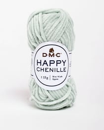 Pelote de fil à crocheter 100% polyester - DMC - Happy Chenille - Gris 16