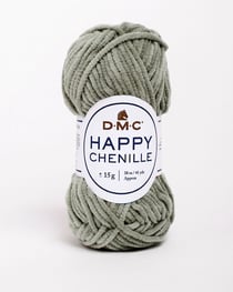 Pelote de fil à crocheter 100% polyester - DMC - Happy Chenille - Gris 23