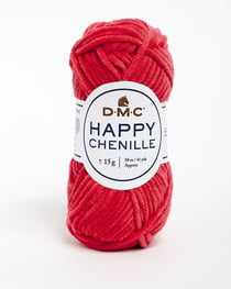 Pelote de fil à crocheter 100% polyester - DMC - Happy Chenille - Rose 34
