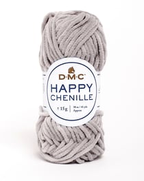 Pelote de fil à crocheter 100% polyester - DMC - Happy Chenille - Taupe 12