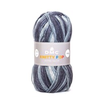 Pelote de fil à tricoter 100% acrylique - DMC - Knitty Pop - Bleu 476
