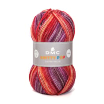 Pelote de fil à tricoter 100% acrylique - DMC - Knitty Pop - Rouge 478