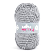 Pelote de fil à tricoter 100% acrylique - DMC - Knitty 4 - Gris 814