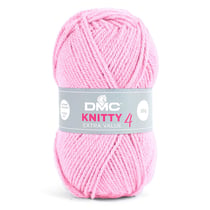 Pelote de fil à tricoter 100% acrylique - DMC - Knitty 4 - Rose 958