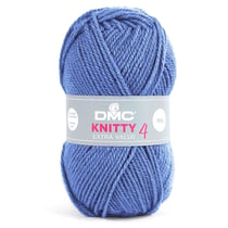 Pelote de fil à tricoter 100% acrylique - DMC - Knitty 4 - Bleu 969
