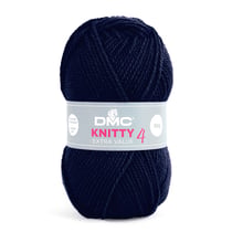 Pelote de fil à tricoter 100% acrylique - DMC - Knitty 4 - Bleu 971