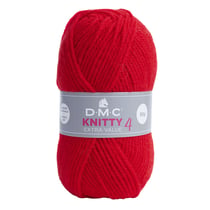 Pelote de fil à tricoter 100% acrylique - DMC - Knitty 4 - Rouge 977