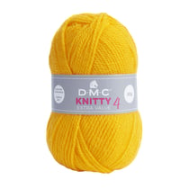 Pelote de fil à tricoter 100% acrylique - DMC - Knitty 4 - Jaune 978