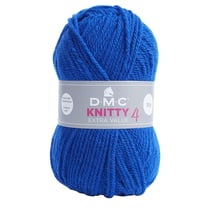 Pelote de fil à tricoter 100% acrylique - DMC - Knitty 4 - Bleu 979
