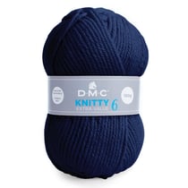 Pelote de fil à tricoter 100% acrylique - DMC - Knitty 6 - Marine 971