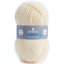 Pelote de fil à tricoter 100% acrylique - DMC - Knitty 6 - Ecru 993