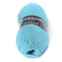 Layette Plus Bleu moyen - Plassard - Pelote de fil à tricoter