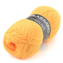Pelote de fil à tricoter 100% acrylique - Plassard - Layette Plus - Soleil 042