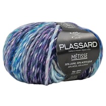 Fil à tricoter Plassard - Métisse - Bleu 23