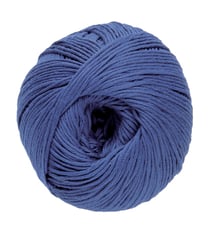 Pelote de fil à tricoter 100% coton - DMC - Natura - Bleu nuit N53