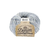 Pelote de fil à tricoter 100% coton - DMC - Natura Medium - Used Blue 137